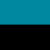 black x teal